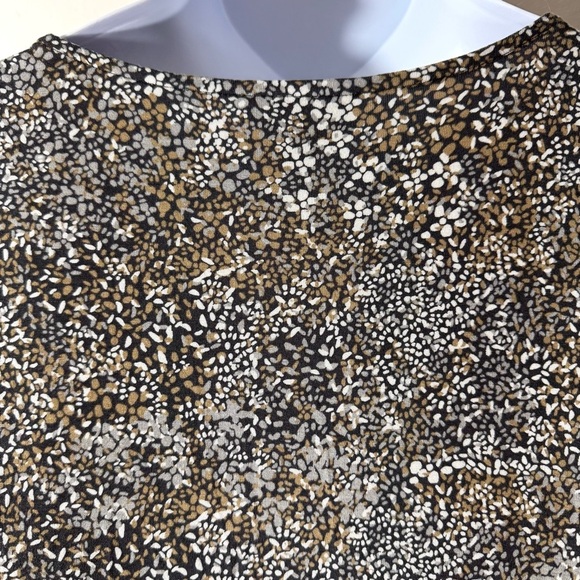 J. Jill Wearever Collection Brown and Black Patterned Tunic Top - Picture 9 of 12